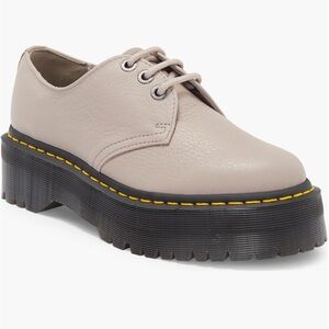 NEW! Dr. Martens Quad II Platform Derby in Vintage Taupe